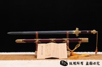 紫檀手雕尚方剑 孤品1把 查长伟作品