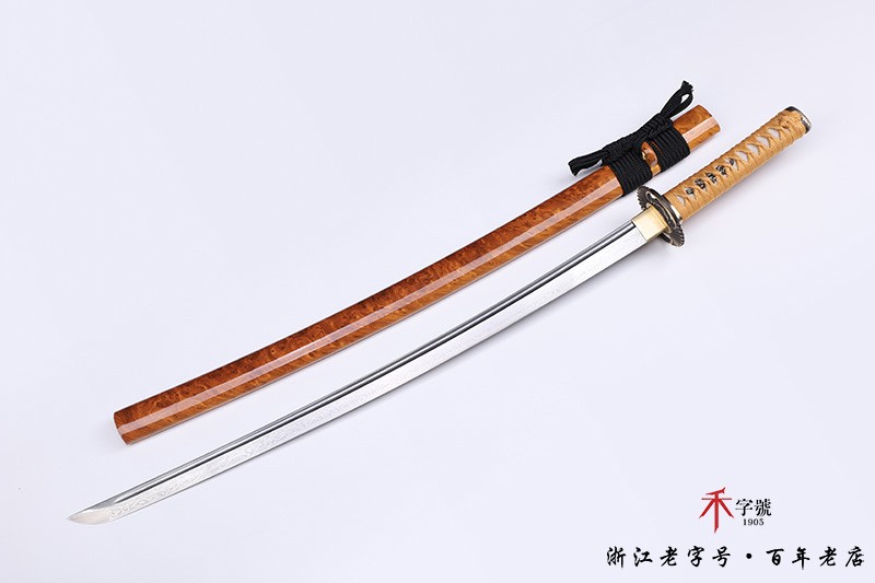 如意漢剣銅装鎏銀花紋鋼   古兵器 武具 刀装具 日本刀 模造刀 居合刀 豪华鎏银纯铜精品太刀-日本武士刀【一文字太刀】_地肌甲伏锻刀_